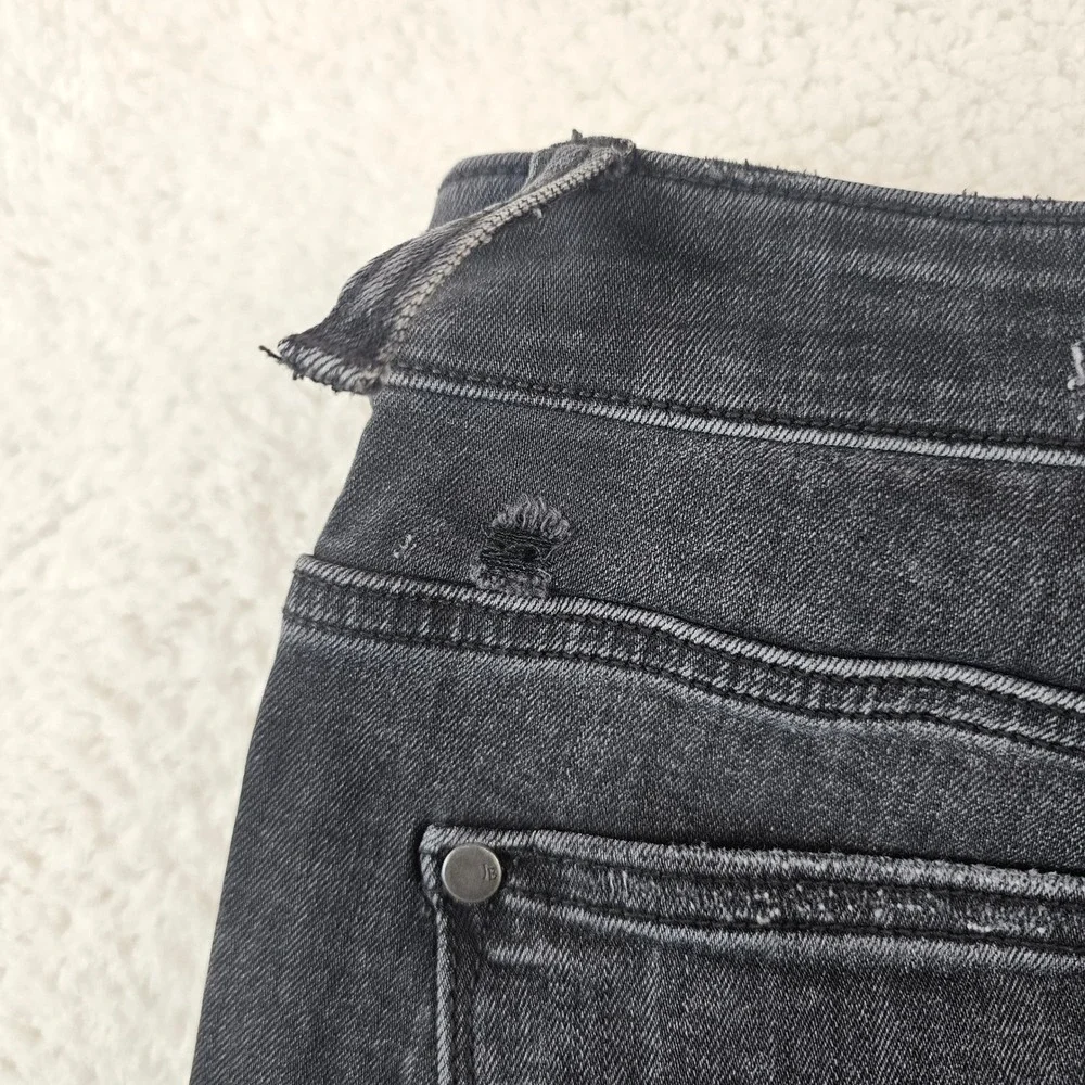 Judy‎ Blue Skinny Fit Distressed Black Plaid Patch Jeans JB82191BK Size 7/28